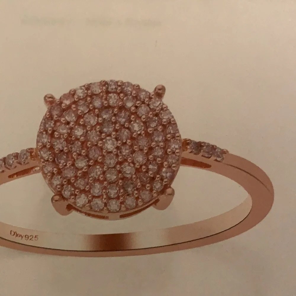 PINK DIAMOND RING, SIZE 8 - Picture 7 of 11